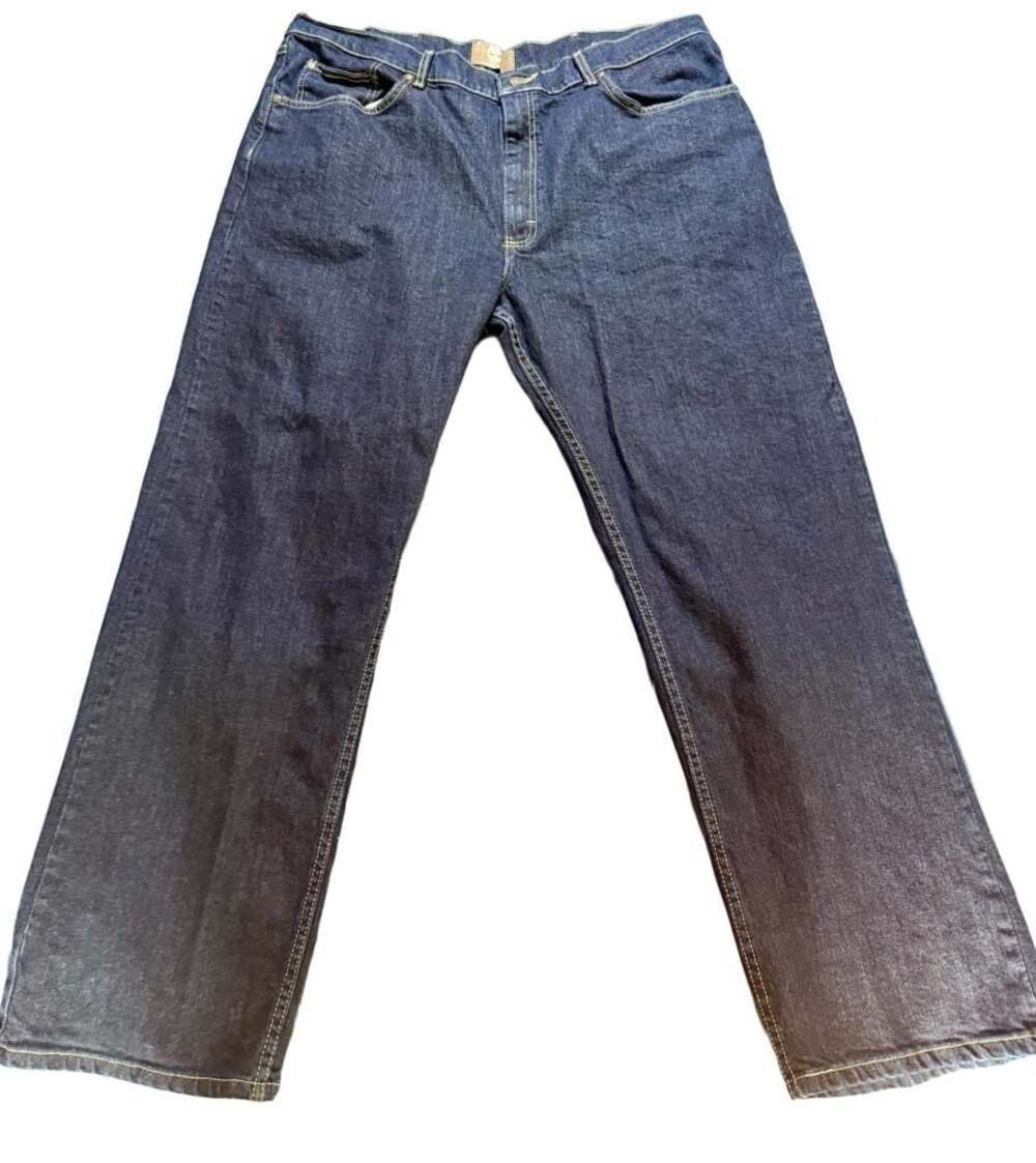 Timberland Men's Dark Wash Regular Fit Straight Leg Denim Jeans Size 42x30